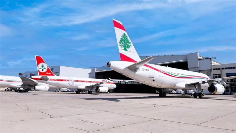 طيران الشرق الأوسط ترسل طائرة إيرباص للهبوط التجريبي في ​مطار القليعات
