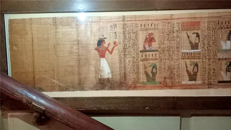 المتحف المصري يعيد بردية الكاتب أوسر حات مس إلى مكانها الأصلي بعد ترميمها 