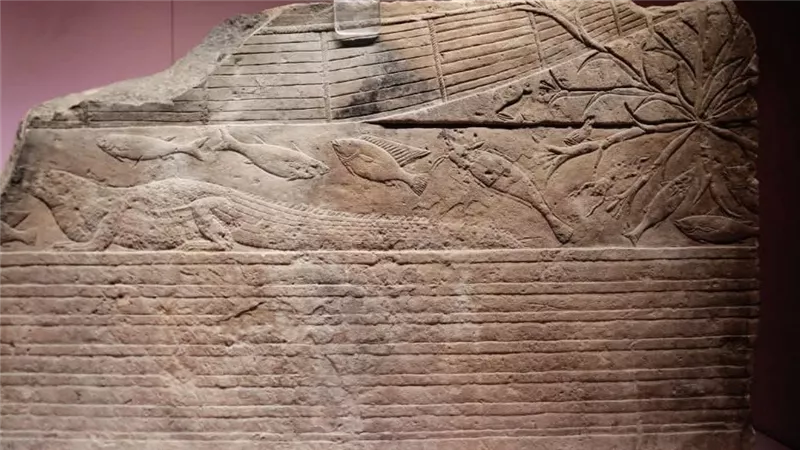 سحر النيل.. لوحة فريدة تجسد الحياة بين الماء والسماء في متحف الغردقة 