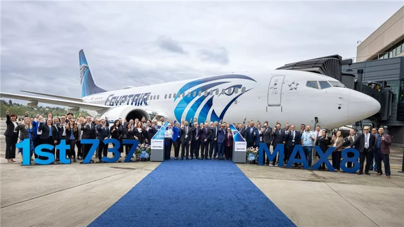 مصر للطيران تتسلّم أولى طائرات بوينج B737-8Max