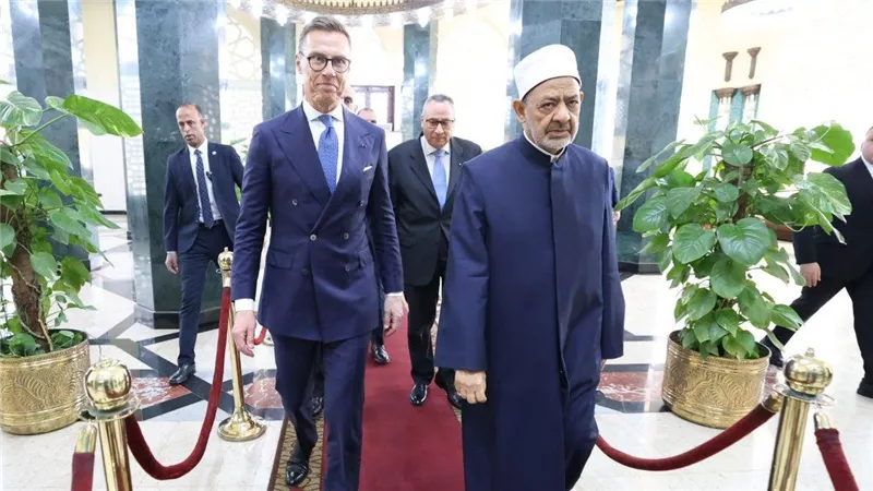 رئيس فنلندا لشيخ الأزهر: حينما يُصغي صُنّاع القرار للدين يصبح العالم أفضل 