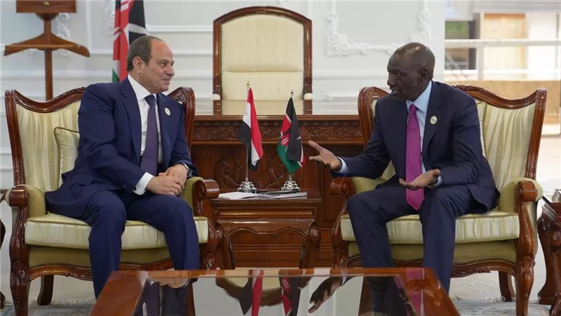 السيسي يشكر كينيا على الاستقبال ويؤكد عمق العلاقات التاريخية بين البلدين