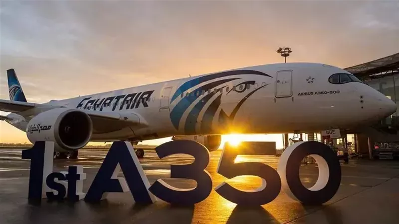 لتوسيع شبكة خطوطها الجوية، مصر للطيران تضم 10 طائرات إيرباص A350 و18 بوينج 