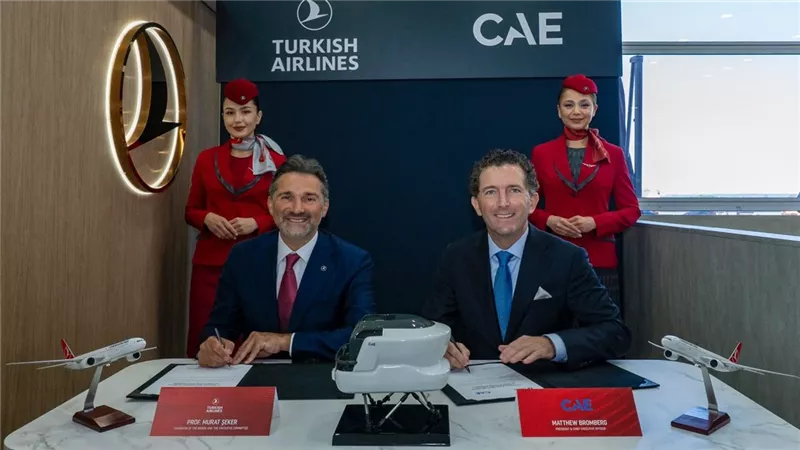 الخطوط الجوية التركية توقّع اتفاقية متعددة السنوات مع شركة CAE