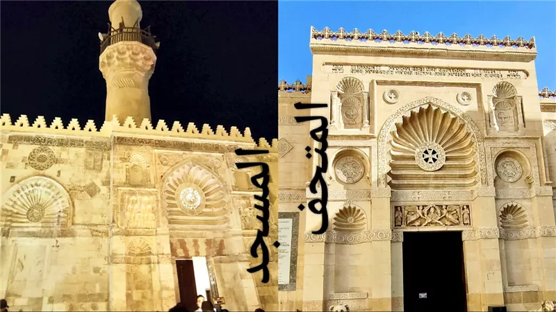 توأم المتحف القبطي..مسجد الأقمر تحفة معمارية في شارع المعز