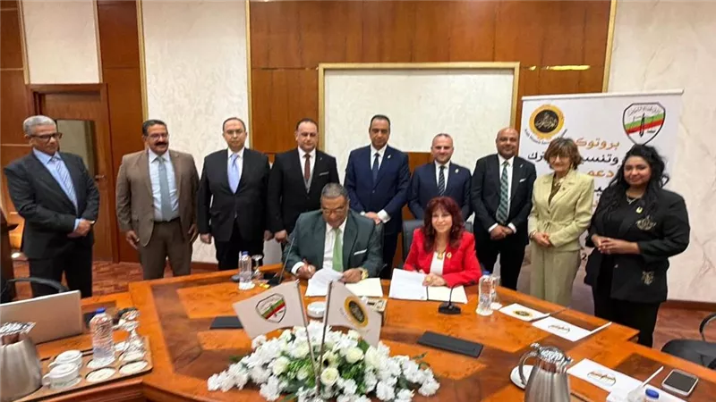 بروتوكول تعاون بين نادي قضاة السويس والمستثمرات العرب لخدمة البيئة الاستثمارية