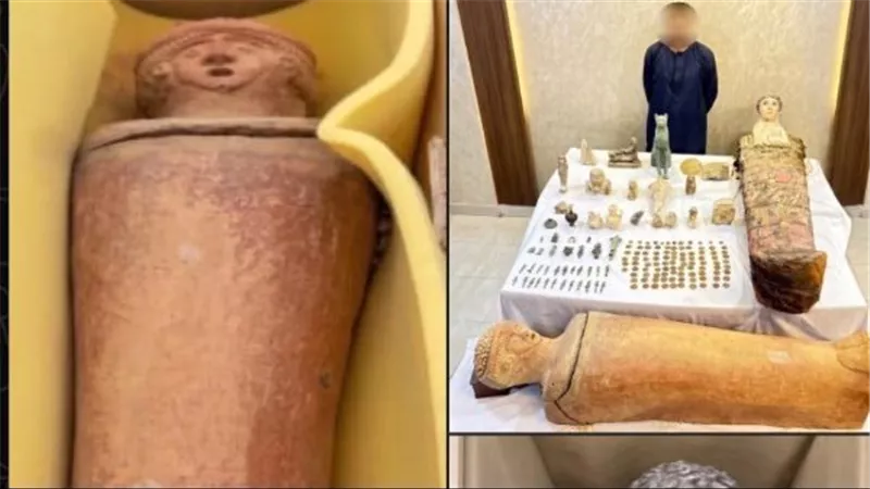 كنز أثري في أبو قرقاص.. «الداخلية» تضبط 151 قطعة فرعونية ويونانية بالمنيا